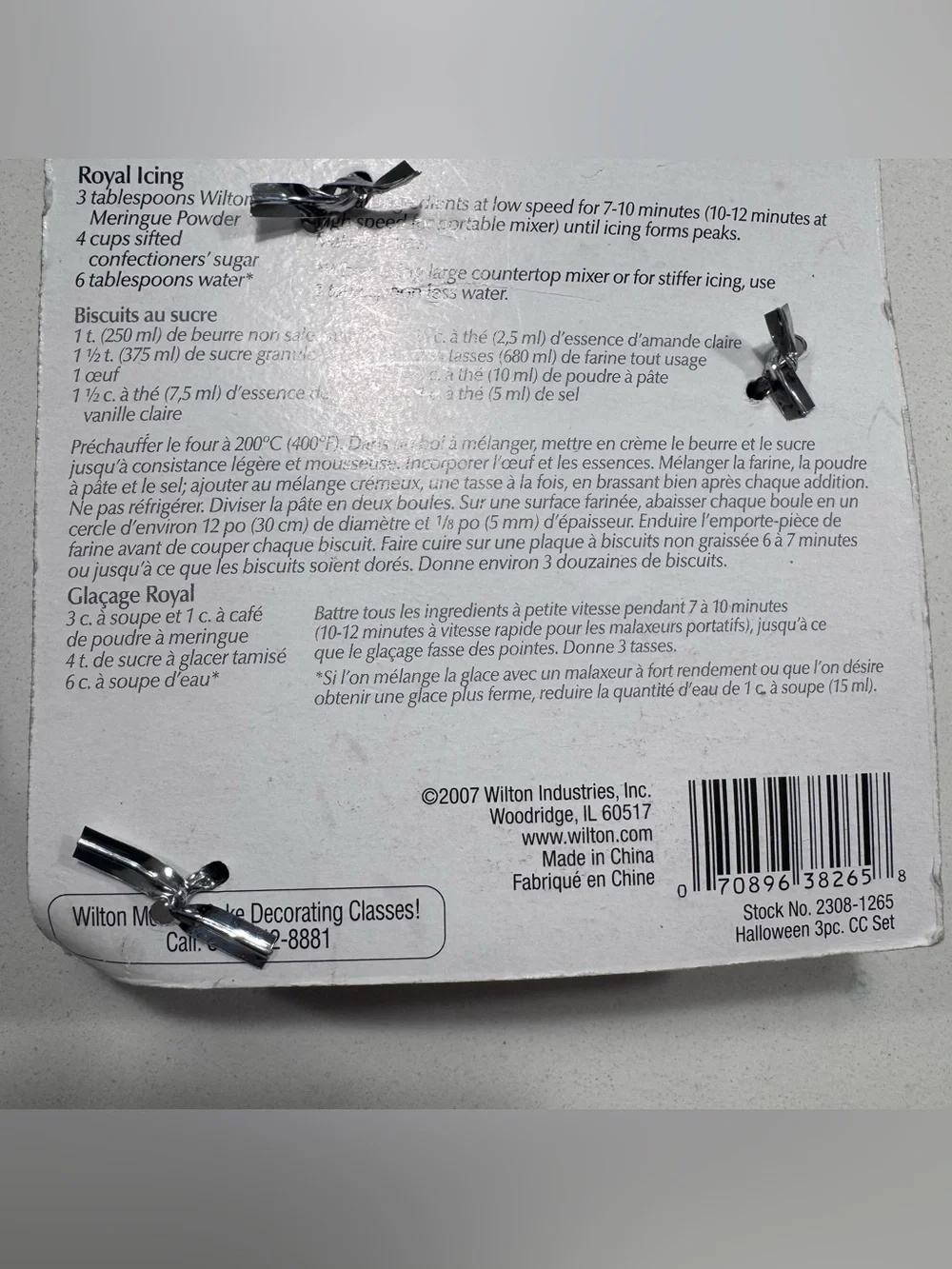Wilton Halloween Metal Cookie Cutters & Stencil Set Of 3